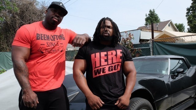 'BIG ARM WORKOUT AT THE MIGHTY I.A.G| BIG ROB & BIG HURK'