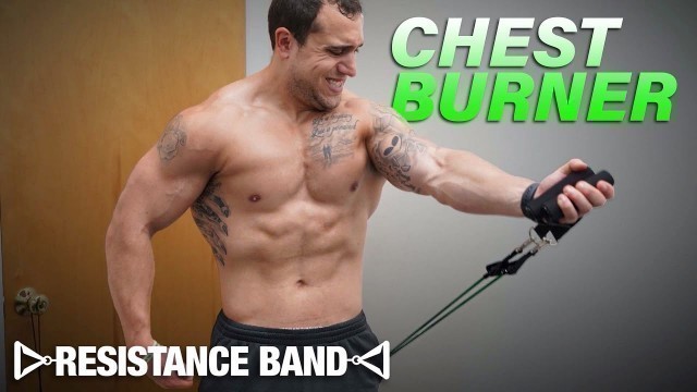 'Resistance Band Chest Workout At Home to Get Ripped!'