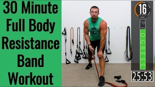 '32 Minute Full Body Resistance Band Workout - Band Workout for Men & Women'