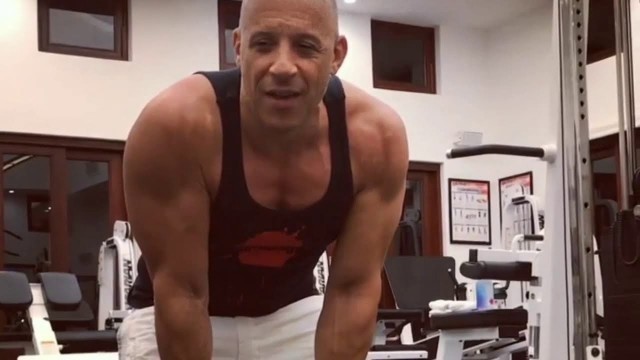 'FF9 Vin diesel. Rock. John cena workout movement'