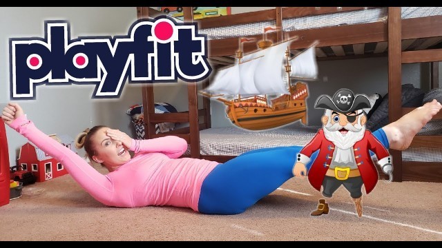 'KIDS WORKOUT - PIRATE SHIP ADVENTURE  - FUN FITNESS CHALLENGES'