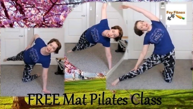 'New Year New You Mat Pilates Class! Total Body Fitness -No Props! *FREE* 50 Min 3/2/21 Fey Fitness'