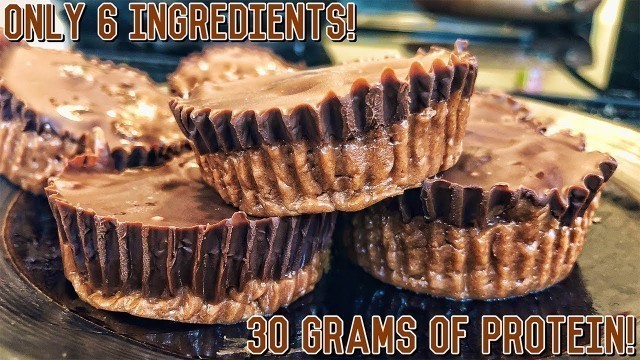 'High Protein Peanut Butter Cups | Healthy Bodybuilding Recipe'