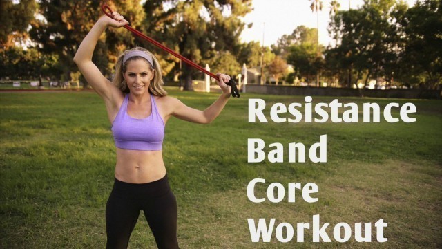 '12 Minute Resistance Band Core Workout for Strong, Sculpted Abs'