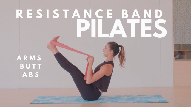 'Resistance Band Pilates Workout | Arms, Butt, Abs | 15 Minute Routine | Lottie Murphy'