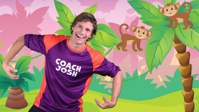 'Jungle Adventure for Kids | Follow the Actions with Coach Josh (Ages 2+)'