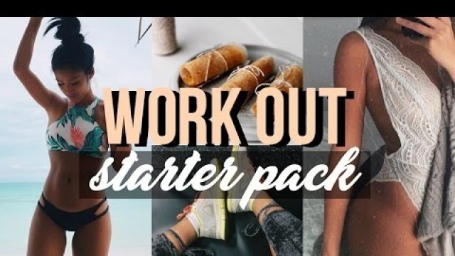 'WORK OUT STARTER PACK | exercices, gym outfit, cravings, PumpUp app, etc.'