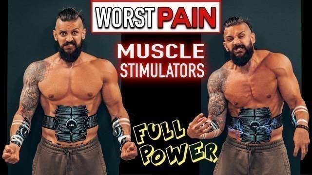 'THE WORST PAIN | Wearing FULL POWER Muscle Stimulators While Making Breakfast | Do They Hurt?!'