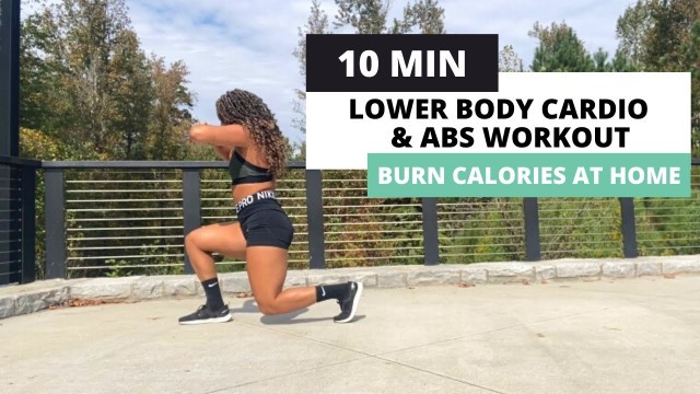 'LOWER BODY CARDIO & ABS WORKOUT at home | (no equipment) | jessica mariah'