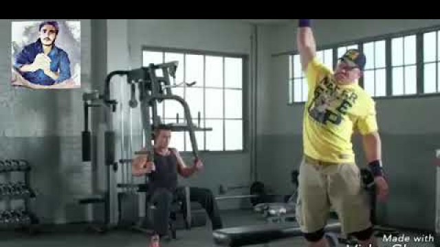 'WWE Star John Cena  Dance At the GYM on Totte Totte'