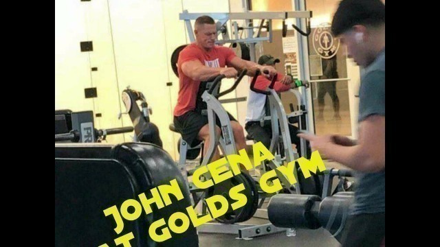 'John Cena at Golds Gym'