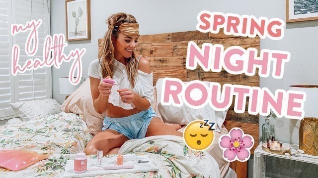 'My REAL Healthy Spring Night Routine 2020 | DIY beauty hacks + easy recipe'