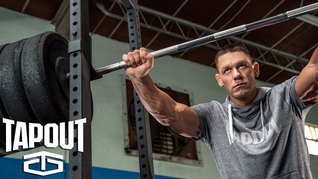 'Go behind the scenes of John Cena\'s workout, powered by Tapout'