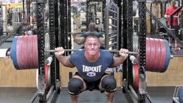 'John Cena 277 kg Squat | Gym Exercise |'