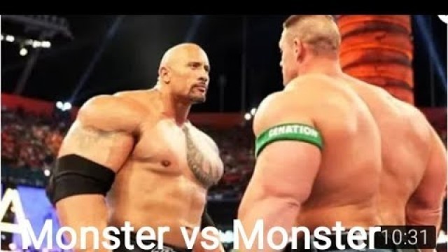 'John Cena vs The Rock Johnson l Monster video l WWE superstar video l WWE the Rock l WWE John Cena'