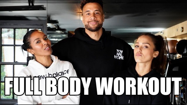 'Full Body Booty Blasting Workout With Our Trainer Aaron! | Jessica Alba'