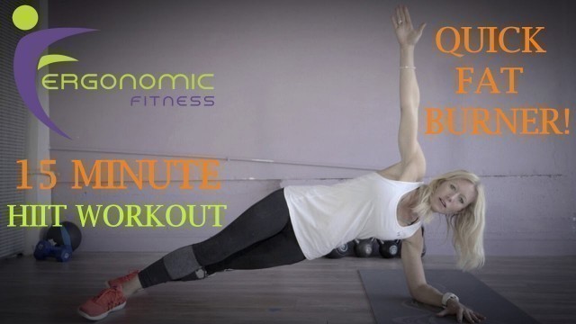 '15 MINUTE HIIT WORKOUT - QUICK FAT BURNER! (FIT 3)'