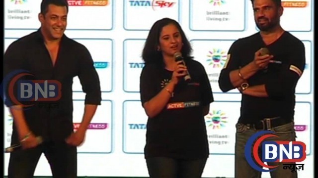 'Actor Salman Khan Launch Tata Sky Active Fitness Channel With Sunil Shetty'