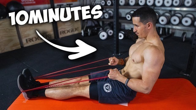 '10 minutes pour se muscler à la maison ! (exercices élastiques super efficace)'