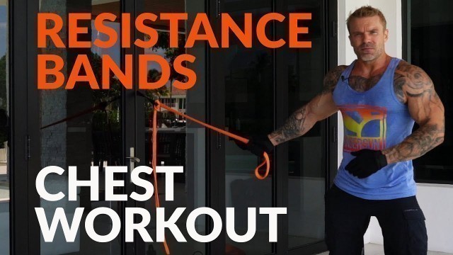 'Build a Big Chest at Home Using Only Resistance Bands'