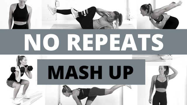 'No Repeats Workout MASH UP!! // Total Body HIIT'