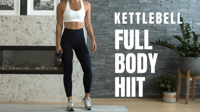 'Killer FULL BODY HIIT // Kettlebell (or Dumbbell) Workout'