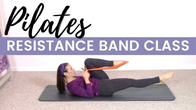 'Pilates Resistance Band Workout | 40 Minute at Home Pilates Workout'