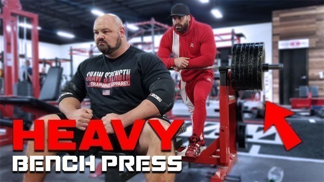 '500LB BENCH PRESS SESSION WITH BRADLEY MARTYN'