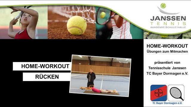 'Home-Workout Rücken - TC Bayer Dormagen & Tennisschule Janssen'