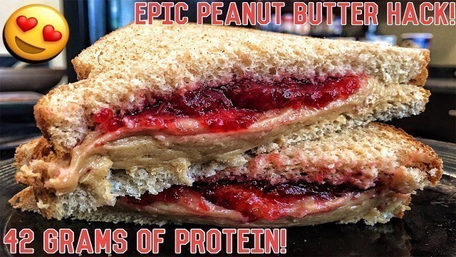 'High Protein Bodybuilding Peanut Butter & Jelly Sandwich | Healthy Recipe'