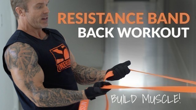 'Awesome At-Home Back Workout Using Resistance Bands'