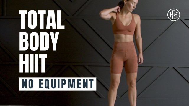 'Total Body HIIT WORKOUT with No Equipment'