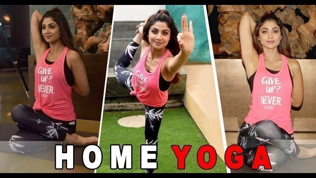 'Shilpa Shetty’s AMAZING Headstand  HOME Yoga During Lockdown | Quarantine Workout.'