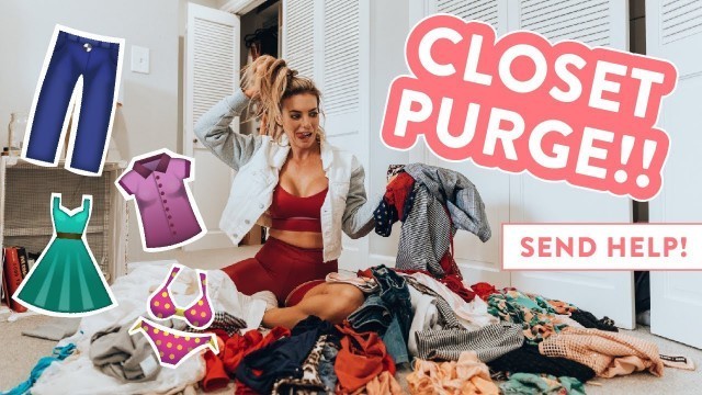 'My Closet Clean Out Routine // HUGE Purge + Giveaway!'