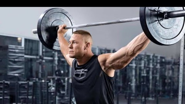 'WWE Superstar John Cena fitness and workout video'