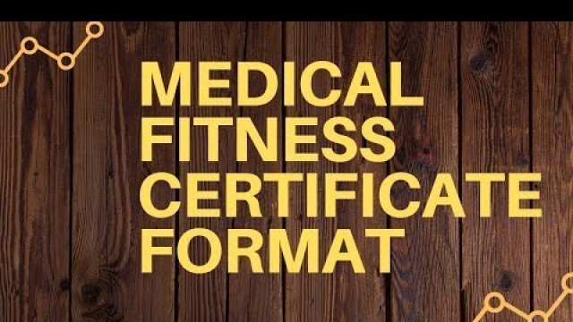 'Medical Fitness Certificate Format|Most important document for medical admission 2020-2021'