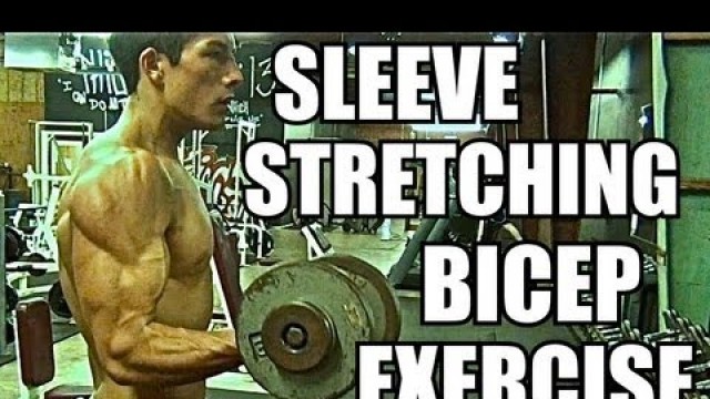 'Sleeve Stretching Creative BICEP Exercise Natural Teen Bodybuilder Christian Guzman'