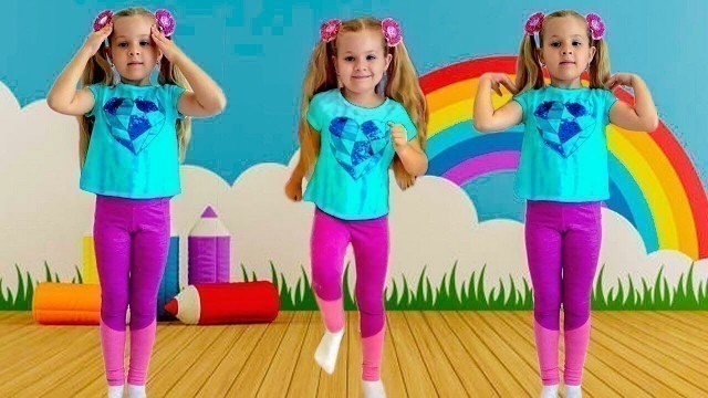 'Diana Exercises and learns the English Alphabet - Kids Learning Videos'