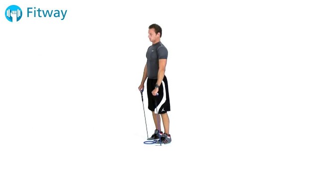 'How To Do: Resistance Band Deadlift - Stiff Leg | Back Workout Exercise'