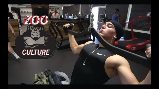 'Upper Body workout and Lower Body workout inside Bradley Martin\'s gym at Zoo Culture.'