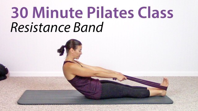 '30 Minute at Home Pilates Workout with a Resistance Band'