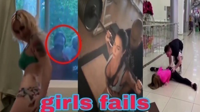 'Sexy and funny gym girls fails 