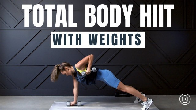 '30 MINUTE HIIT Workout // With Weights'