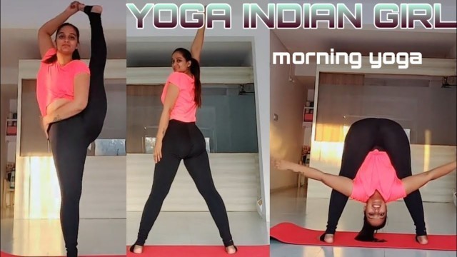 'April 28, 2020 Girls morning body starching | Sexy Indian Girl hot yoga urmi 2020 | YOGA INDIAN GIRL'