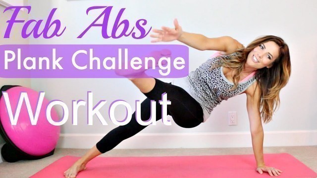 'Fab Abs Plank Challenge Workout!'