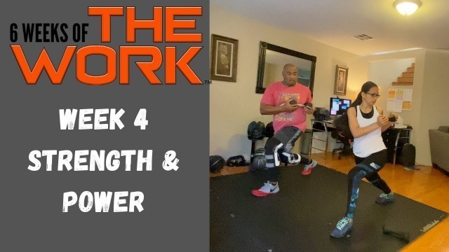 '6 Weeks of The WORK | Home Strength Workout | Couple Goals | Plant Based Weight Loss | VLOG #21'