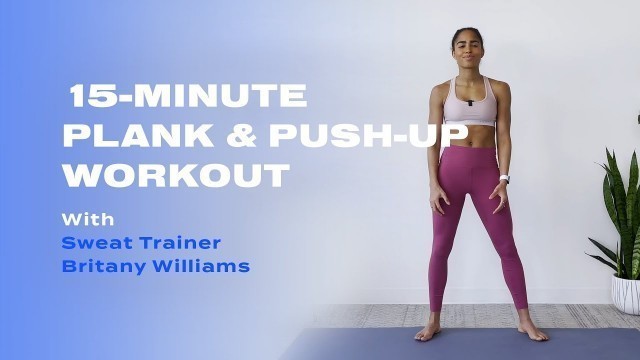 '15-Minute Plank & Push-Up Barre Workout With Britany Williams'