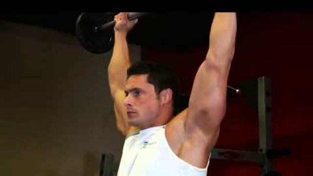 'Standing Barbell Press Behind Neck Omuz Hareketi Nasıl Yapılır - FitnessProgrami.com'