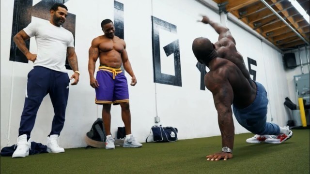 'Jim Jones & Mike Rashid | Heavy Bench Press & Warrior Push Ups'