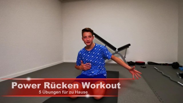 'POWER Rücken WORKOUT - 5 Übungen für zu Hause #siebenunddreißig'